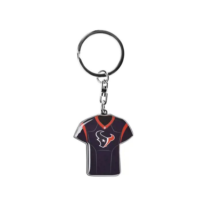 Houston Texans Jersey Spinner Keychain argent
