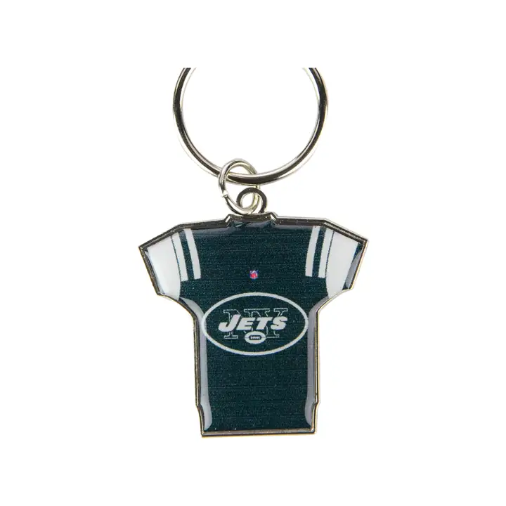 Porte-clés rotatif maillot New York Jets argent