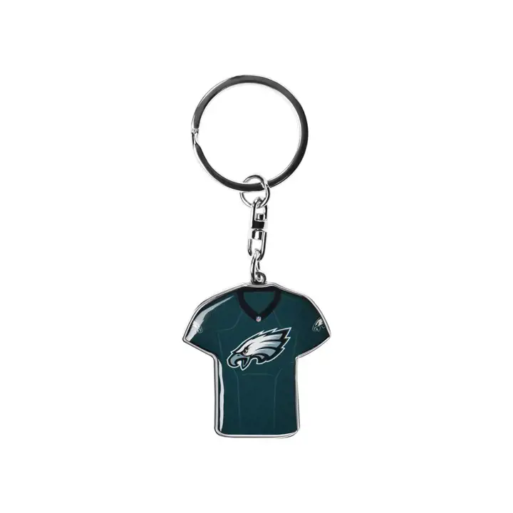 Porte-clés rotatif maillot Philadelphia Eagles argent