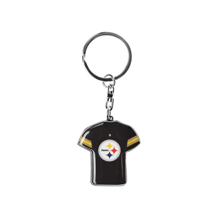 Porte-clés rotatif maillot Pittsburgh Steelers silv