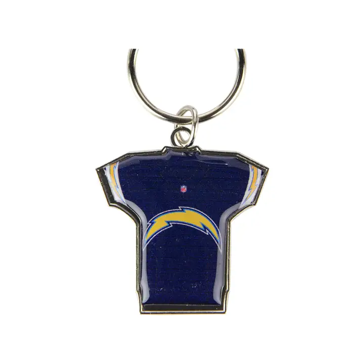 Porte-clés rotatif maillot LAChargers ARGENT