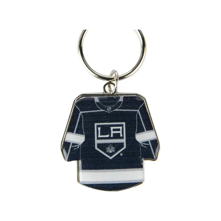 Porte-clés rotatif maillot Los Angeles Kings argenté