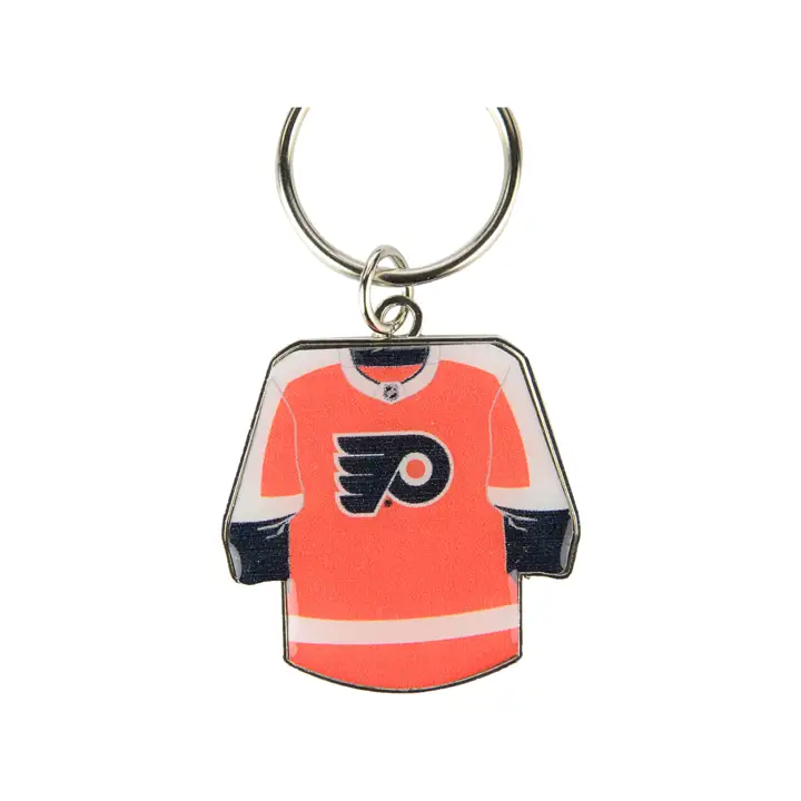 Porte-clés rotatif Philadelphia Flyers en argent