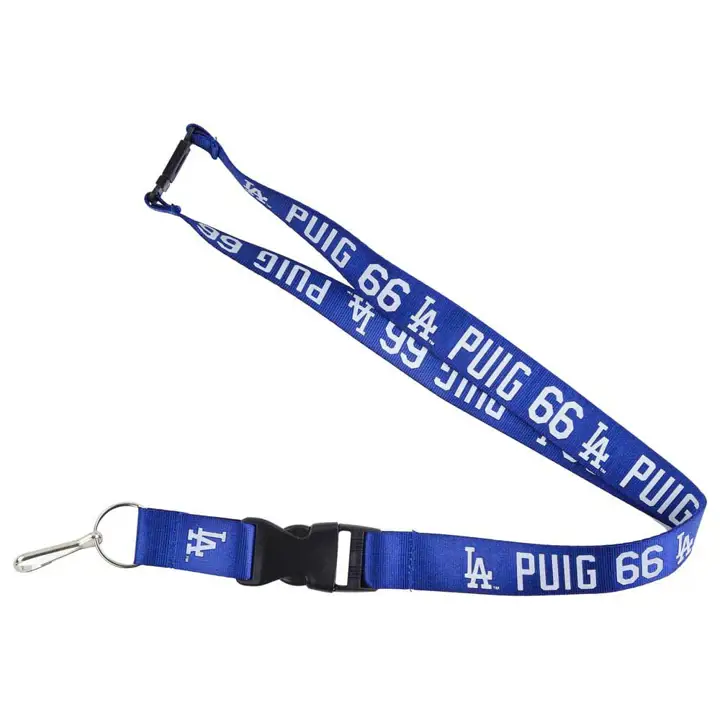 Lanière de joueur DODGERS Aminco Yasiel Puig #66 bleue