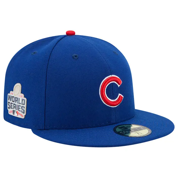 Casquette 59Fifty AC Patch CUBS 2016 MLB WS GAME rbl