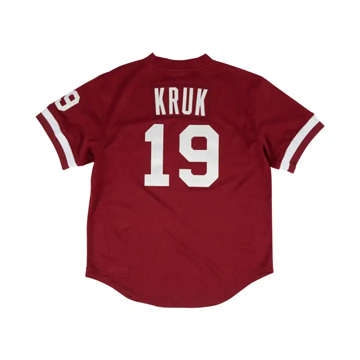 Maillot de baseball MLB des Phillies de Philadelphie M&N Auth BP Mesh John K