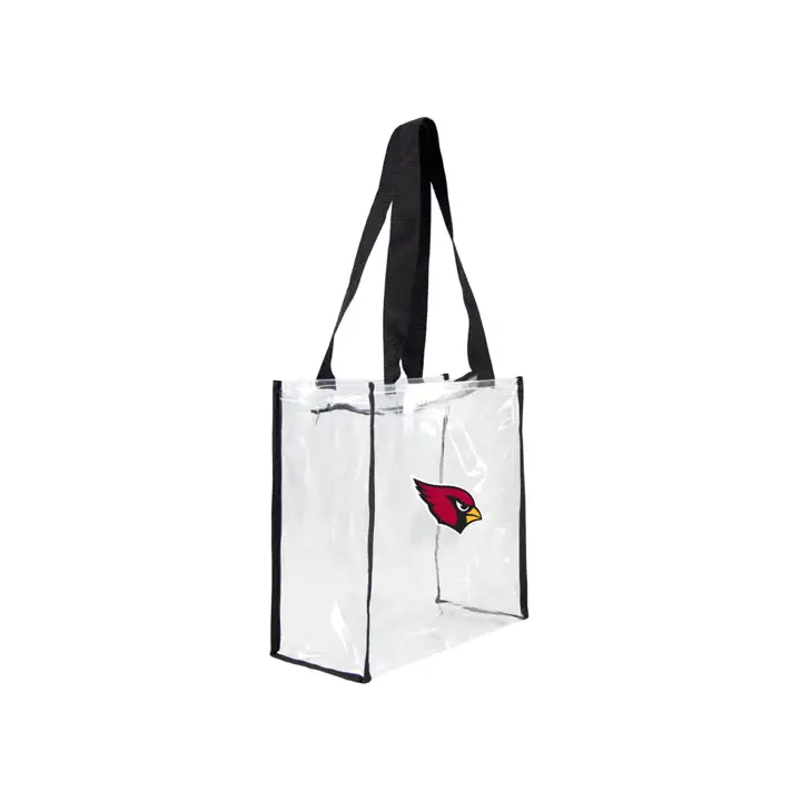 Sac Cabas Zippé Carré Transparent AZ CARDS transparent/noir