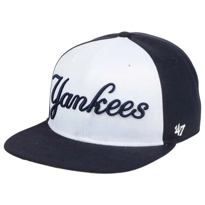 New York Yankees MLB Script Side Snap MARINE/BLC
