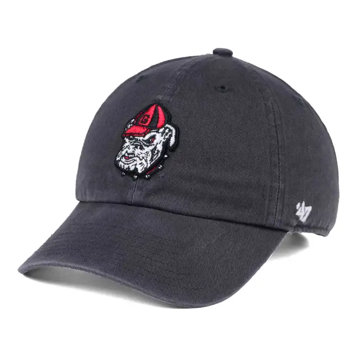 Georgia Clean Up-Bulldog NCAA avec casquette frontale CHARBON DE BOIS