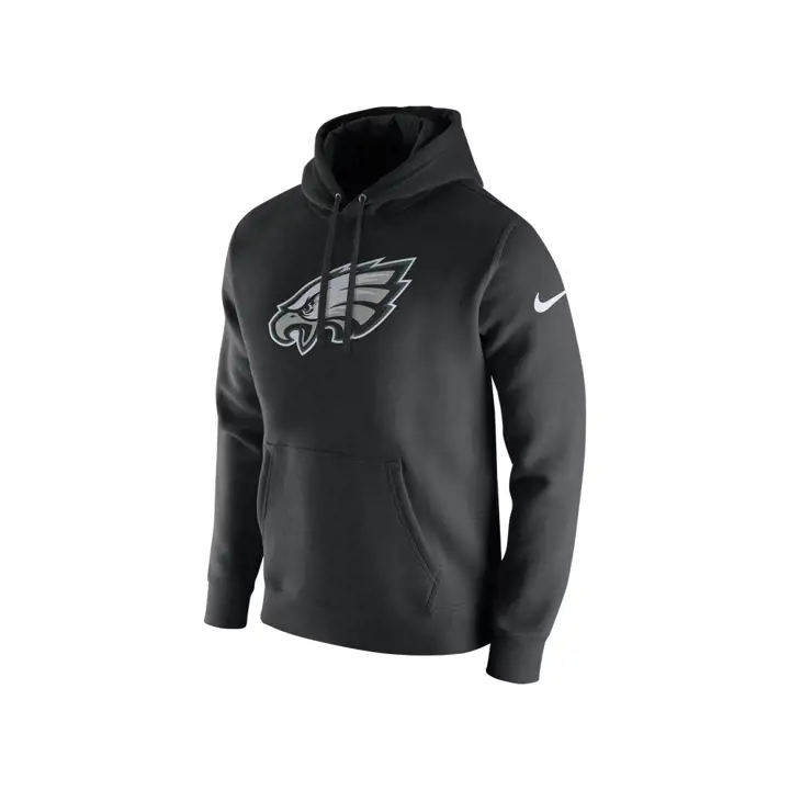 Sweat à capuche polaire NFL Philadelphia Eagles PO Club 17 noir