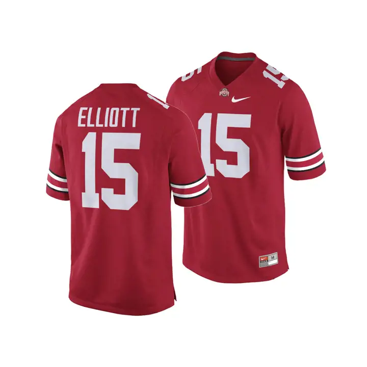 Maillot de match Ohio State Buckeyes NCAA pour joueur 18 Ezekiel Elliot