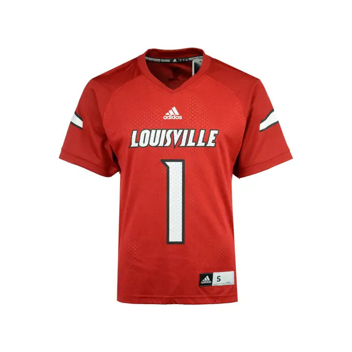 Maillot FB Réplique NCAA Louisville Cardinals #1 rouge