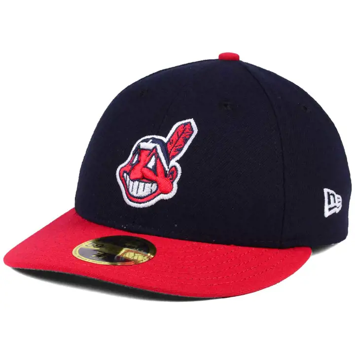 INDIANS MLB Collection Authentique Coupe Basse WAHOO BLEU MARINE/ROUGE