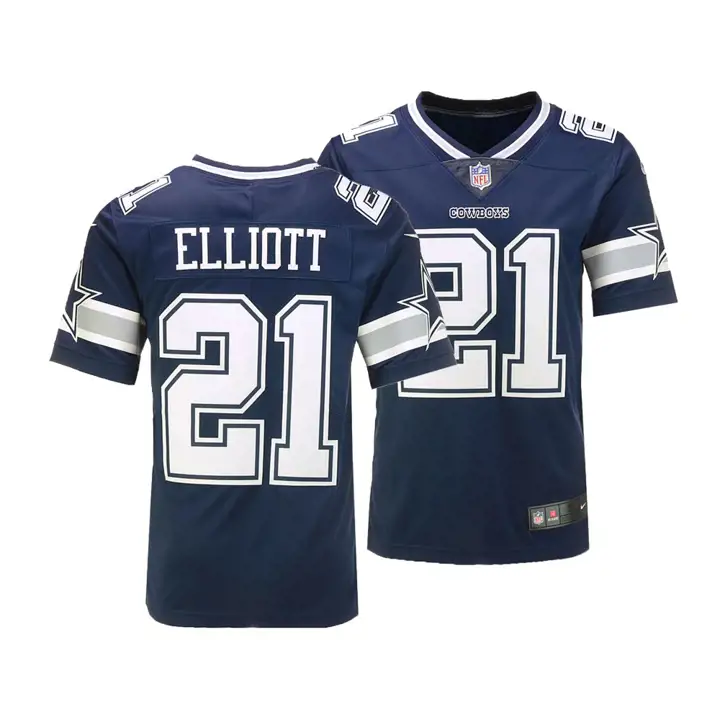 Maillot Vapor Untouchable NFL COWBOYS Ezekiel Elliott bleu marine