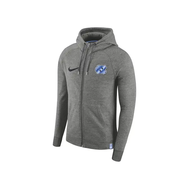 Sweat à capuche zippé intégral NCAA AW77 Tar Heels de la Caroline du Nord 17 H-Gr