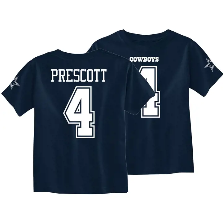T-shirt N&N de joueur éligible NFL Cowboys pour enfant - Dak Prescott