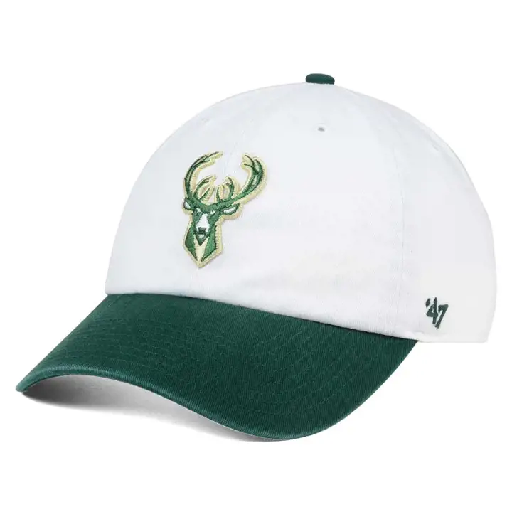 Milwaukee Bucks FSB NBA 2-TONE CLEAN UP BLANC/VERT FONCÉ