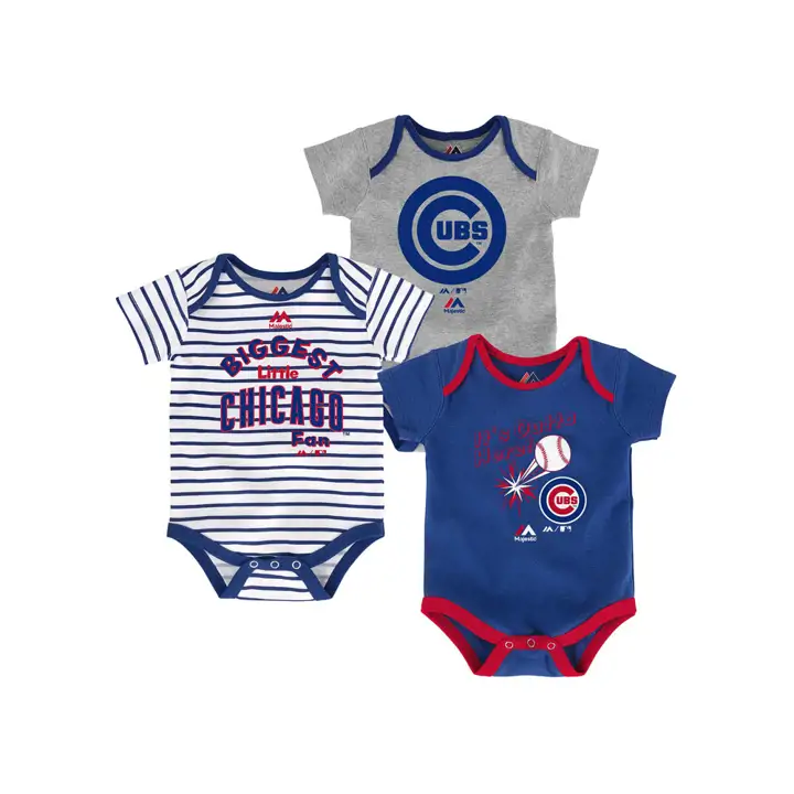 Ensemble 3 pièces Chicago Cubs MLB Homerun pour bébé 17 rbl