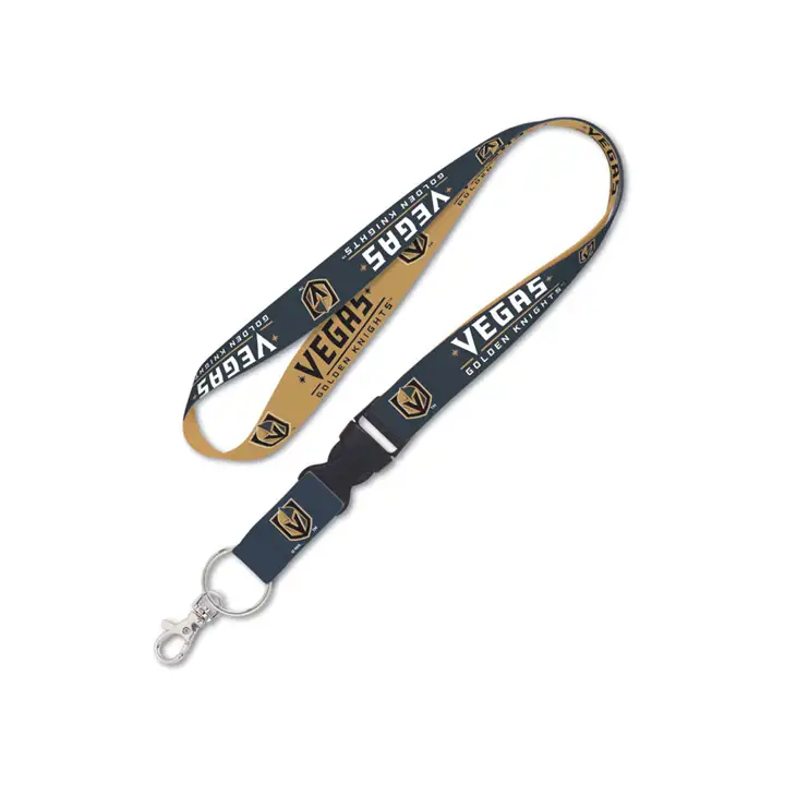 Cordon Vegas Gold avec boucle détachable marine/or