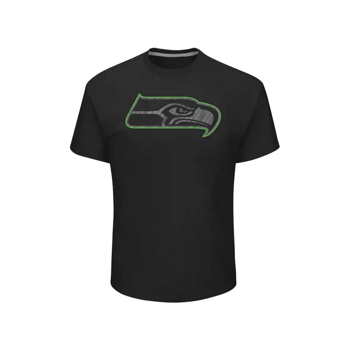 T-shirt réfléchissant Seattle Seahawks NFL Primetime 17 noir