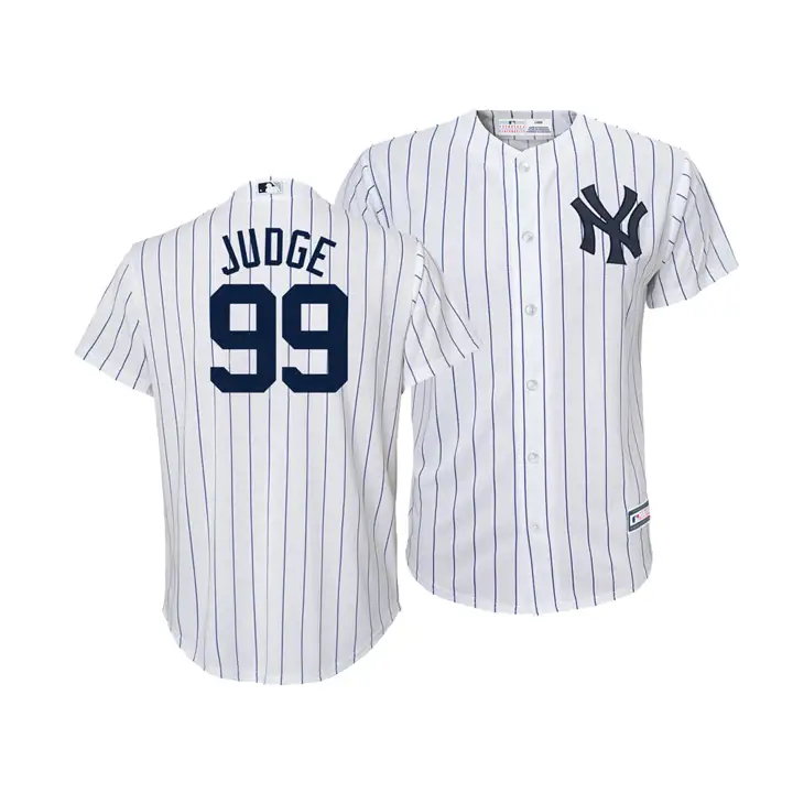 Maillot Réplique Jeune Joueur MLB Yankees CB Judge   blanc/marine