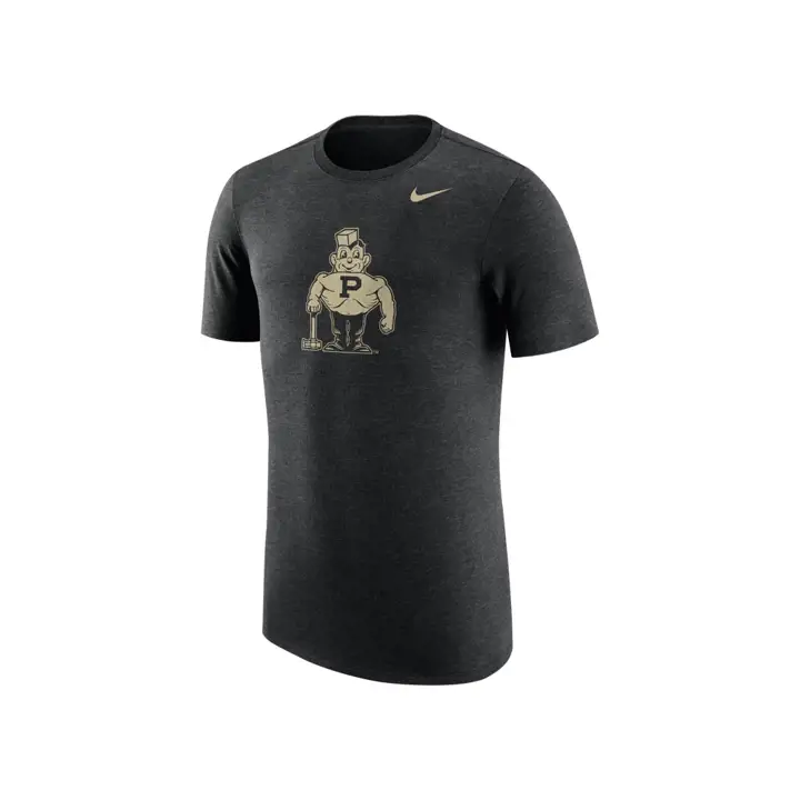 Purdue NCAA Vault Logo T-shirt chiné tri-matière noir