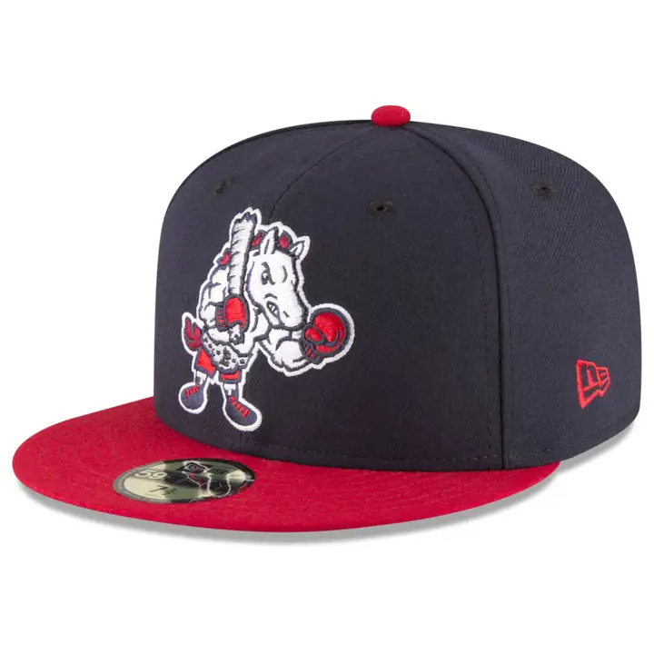 Binghamton Rumble Ponies MiLB AC 5950 Alt 3   MARINE/ROUGE