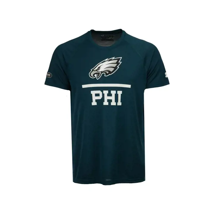 T-shirt technique NFL Lockup Philadelphia Eagles 17 vert foncé