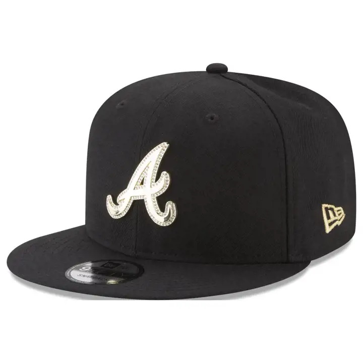CASQUETTE SNAPBACK 9FIFTY MLB GOLD AND ICE DES ATLANTA BRAVES - NOIRE