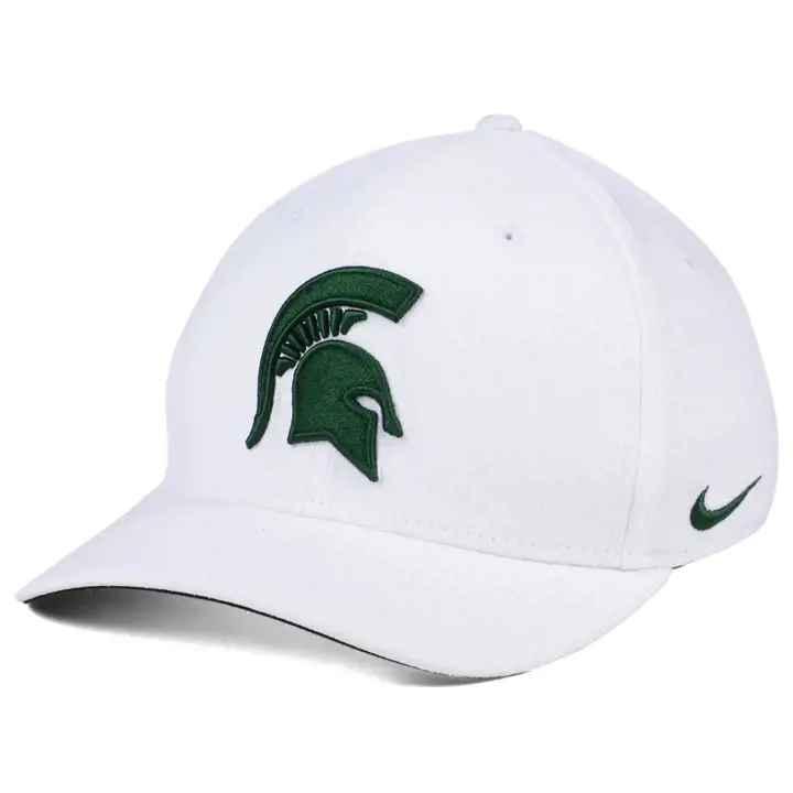 Michigan State Spartans NCAA Classic Swoosh BLANC