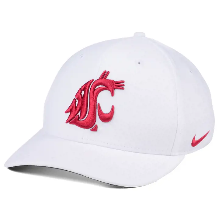Washington State Cougars NCAA Classic Swoosh BLANC