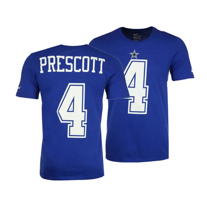 COWBOYS NFL Pride T-shirt N/N Dak Prescott bleu