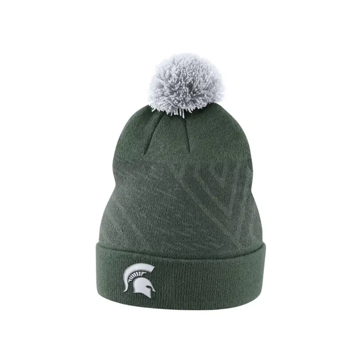 Michigan State Spartans NCAA 2017 Bonnet en maille Sideline Vert/blanc