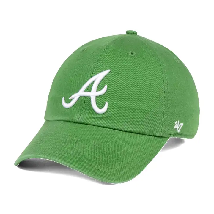 Casquette Atlanta Braves MLB Fatigue Verte '47 Clean Up GRN