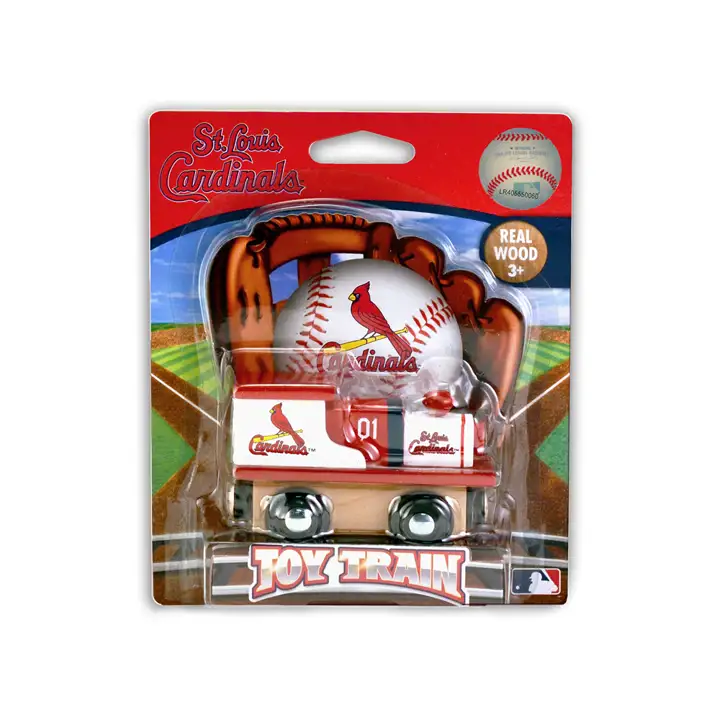 STL CARTES Train en bois rouge
