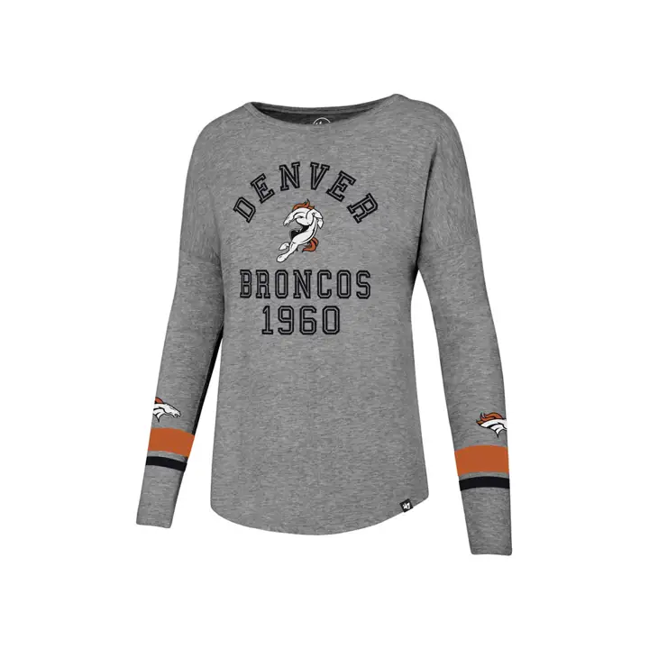 T-shirt à manches longues Denver Broncos NFL pour femme Encore 17 GR