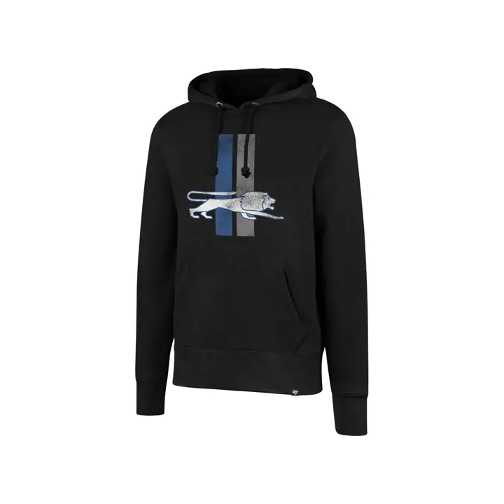 Sweat à capuche rétro Detroit Lions NFL Knockaround 17 BLK