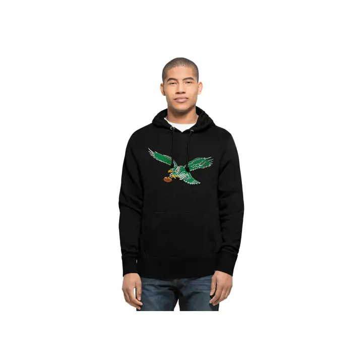 Philadelphia Eagles NFL Sweat à Capuche Rétro Knockaround 17 BLK