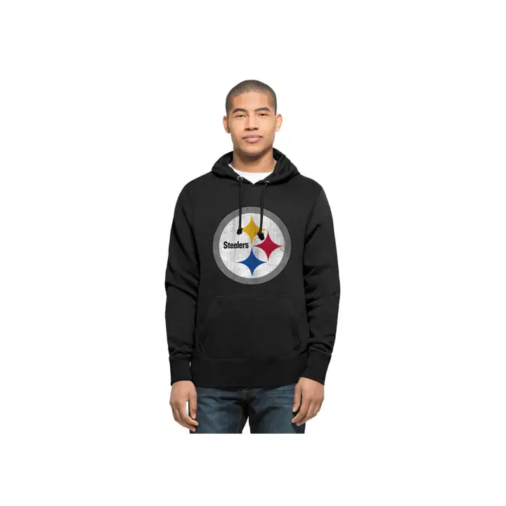 Pittsburgh Steelers NFL Retro Knockaround Hoodie 17 NOIR
