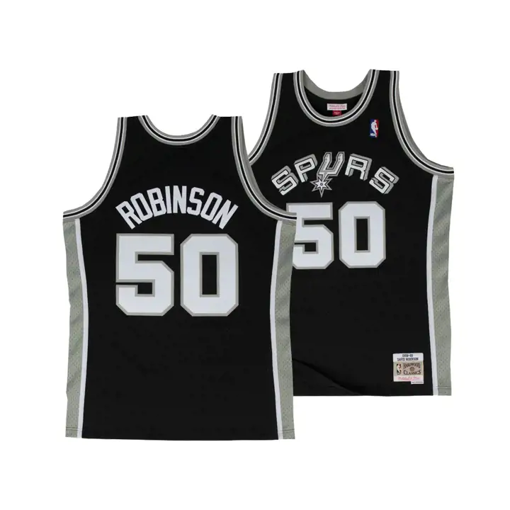 Maillot Swingman M&N NBA SPURS David Robinson NOIR