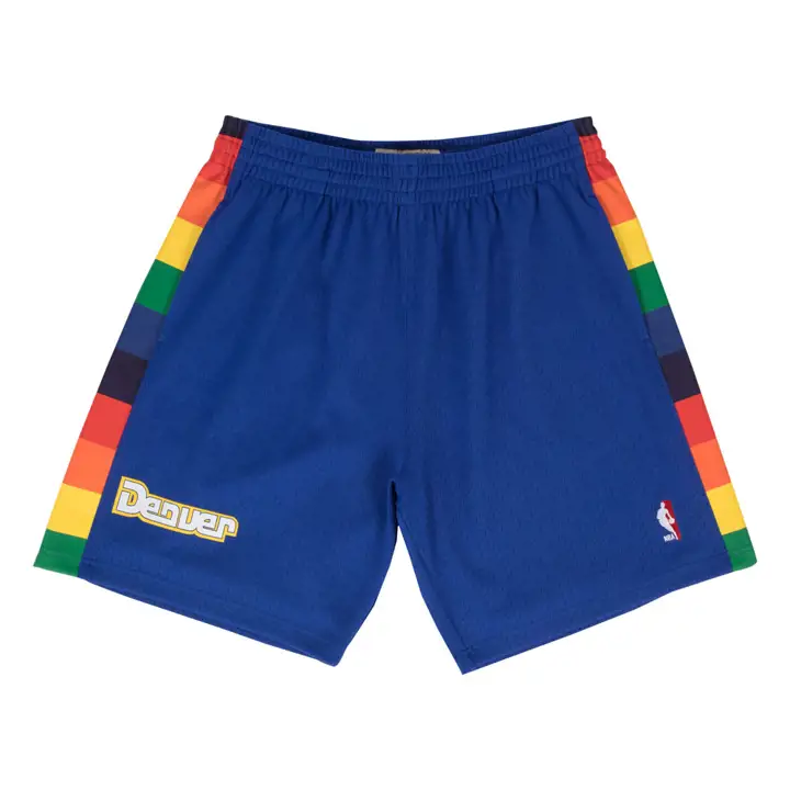 Denver Nuggets NBA M&N Swingman Short Bleu