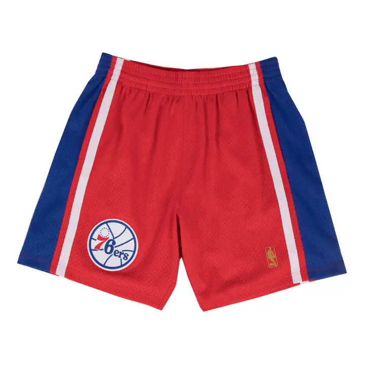 Shorts NBA M&N Swingman Philadelphia 76ers ROUGE/bleu