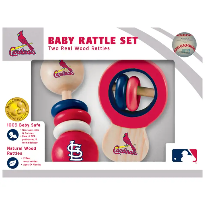 Lot de hochets STL CARDS pour bébé rouge