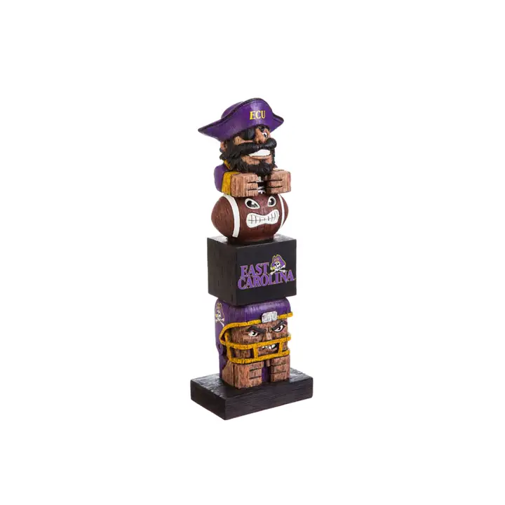 Totem Tiki des Pirates de l'East Carolina pur