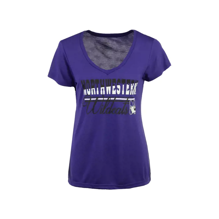 T-shirt femme Northwestern Wildcats NCAA PowerPlay 17  PUR