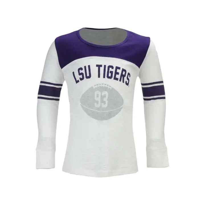 T-shirt manches longues Janice pour filles LSU NCAA 17 BLA/vio