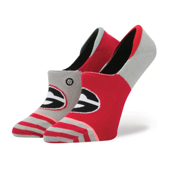 Chaussettes invisibles NCAA pour femmes Georgia Bulldogs