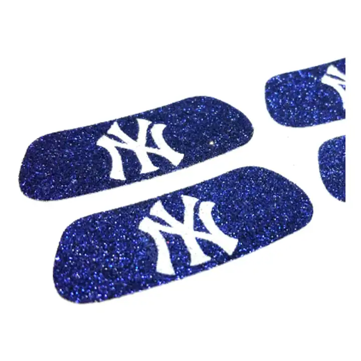 Yankees 2 paires de stickers anti-éblouissement à paillettes, bleu marine