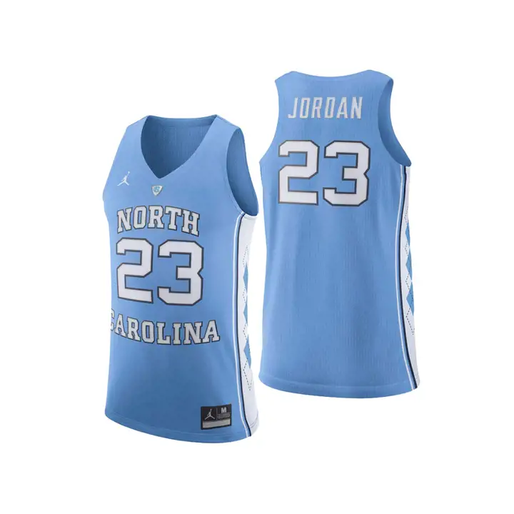 Maillot de basket-ball authentique NCAA Caroline du Nord Michael Jordan l