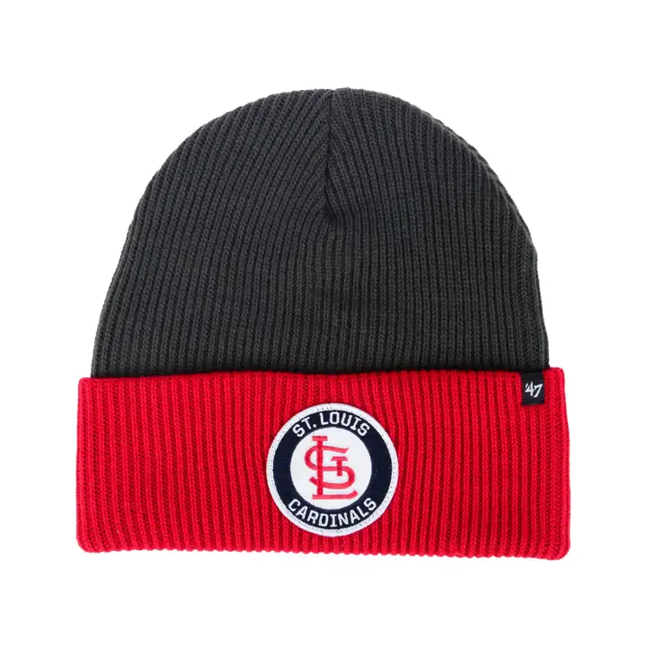Casquette en tricot Ice Block MLB CARDS STL, charbon/rouge